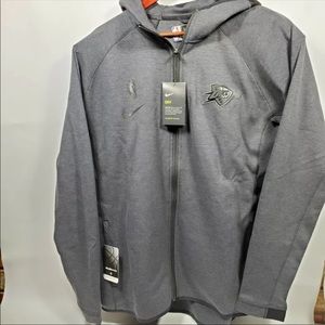 Nike NBA OKC Thunder Showtime Zip Hoodie Gray champion